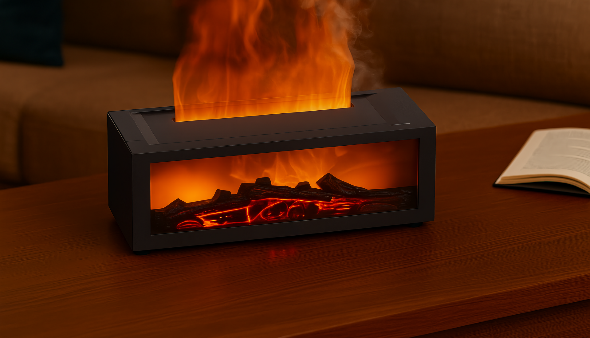LumaHearth™ – Kominek i Nawilżacz 2w1